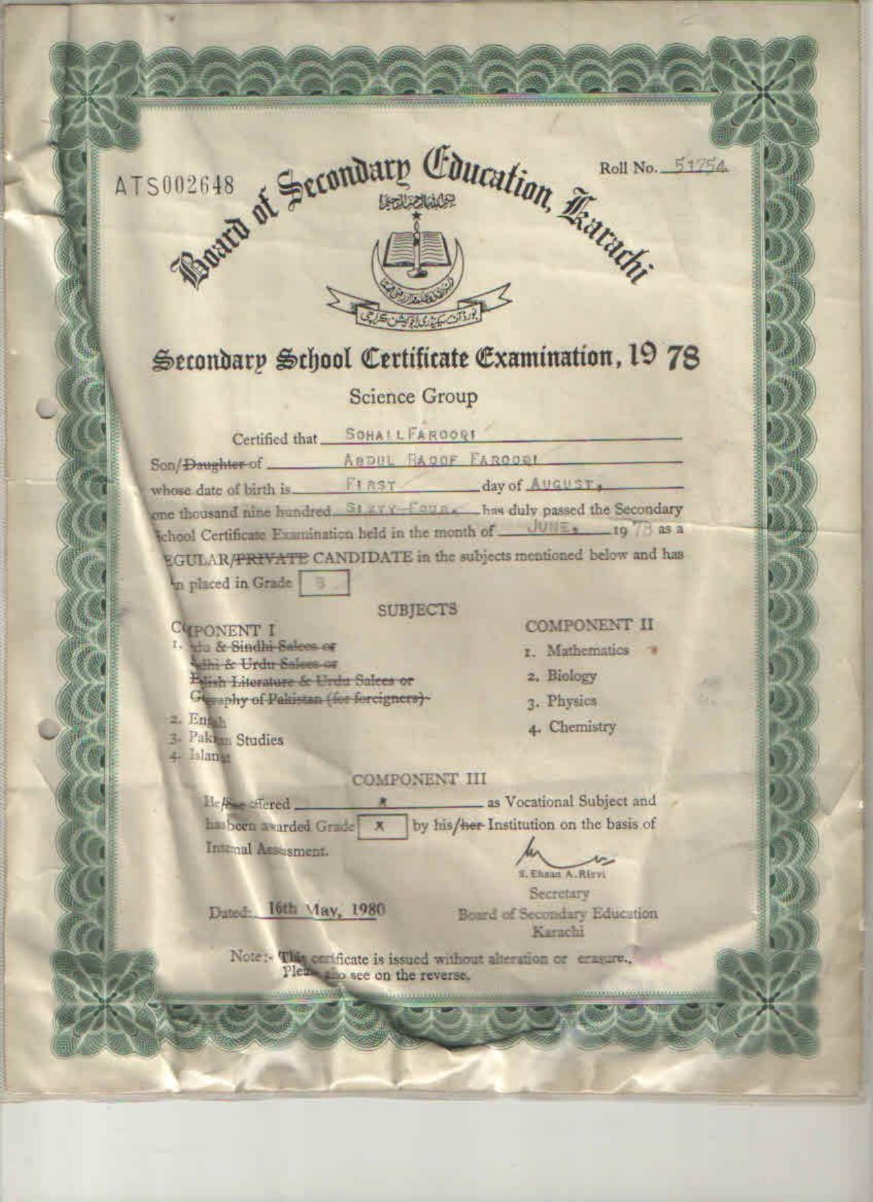 CredentialsSohailFarooqi